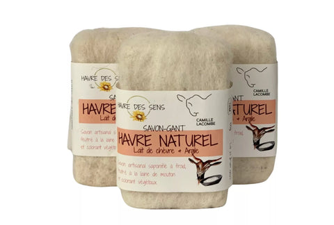 Savon gant havre naturel - Havre des sens